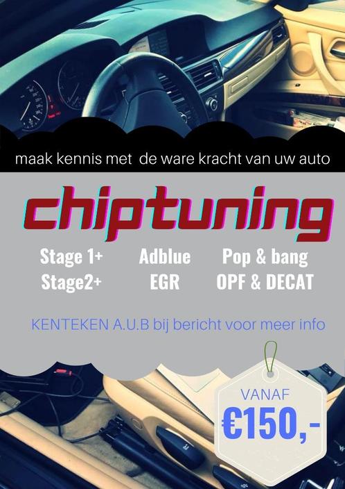 chiptuning stage1+ stage2+ OPF DECAT ADBLUE EGR DSG TUNING, Auto diversen, Tuning en Styling, Ophalen