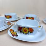 Vintage Retro  Suisse Langenthal Soepkom met Schotel, Gebruikt, ., Ophalen of Verzenden, .