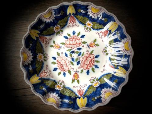 Tichelaar Antiek Bord Makkum Aardewerk met stempel servies, Antiek en Kunst, Antiek | Servies los, Verzenden