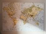 Schilderij IKEA // Wereldkaart op Canvas, Ophalen, 125 cm of meer, Zo goed als nieuw, Schilderij