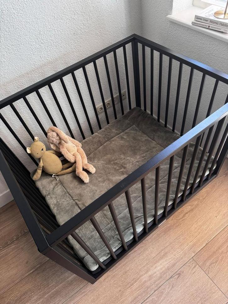 Bopita box mat zwart, Kinderen en Baby's, Boxen, Gebruikt, Vierkant, In hoogte verstelbaar, Ophalen