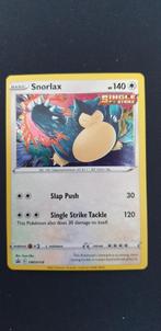 Pokemon promokaart SWSH119 Snorlax holo, Losse kaart, Zo goed als nieuw, Verzenden