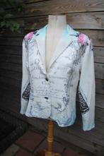 Jasje offwhite/ aqua Missy mt XL Vaste prijs, Wit, Maat 46/48 (XL) of groter, Missy, Ophalen of Verzenden