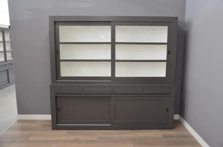 Buffetkast 240 cm antraciet, Huis en Inrichting, Kasten | Overige, Nieuw, Ophalen of Verzenden