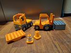Duplo Bouwplaats – Vorkheftruck, Vrachtwagen & Meer, Ophalen of Verzenden, Gebruikt, Duplo