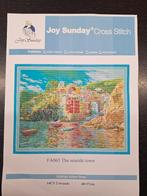 Borduurpakket nieuw: The seaside town, Ophalen of Verzenden, Nieuw, Handborduren, Borduurpakket