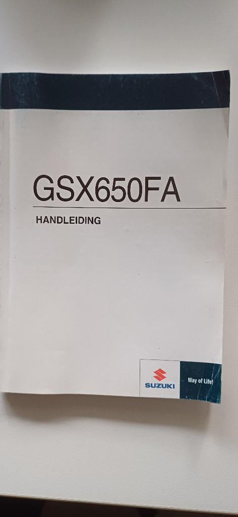 Instructieboekje Suzuki GSX 650 FA 2009 NL, Ophalen of Verzenden, Suzuki