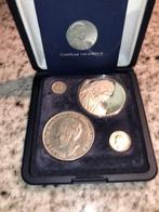 4 Oude Nederlandse Munten in originele doos, Ophalen of Verzenden, Koning Willem III, Overige waardes, Setje