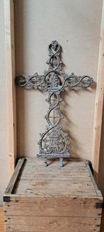 Antiek metalen kruis, Antiek en Kunst, Ophalen of Verzenden