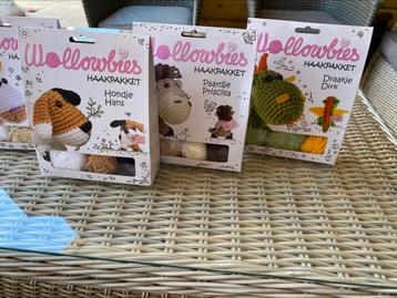 6 nieuwe Wollobies haakpakketten beschikbaar voor biedingen
