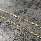 18k gouden kettinf flat magnum schakel, Sieraden, Tassen en Uiterlijk, Kettingen, Ophalen of Verzenden, Nieuw, Goud
