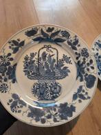 Kangxi Chinees bord met bloemenmand (barst), Ophalen of Verzenden