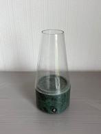 Waxinelicht houder marmer en glas, Ophalen, Overige materialen, Zo goed als nieuw, Groen