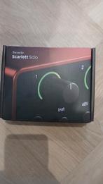 Focusrite Scarlett Solo 4th Gen - Audio Interface, Computers en Software, Geluidskaarten, Ophalen of Verzenden, Nieuw, Focusrite