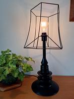 Metalen lamp met open kap,  industrieel met retro tint, Ophalen of Verzenden, Zo goed als nieuw, Metaal, 50 tot 75 cm
