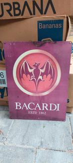 Vintage Bacardi Reclamebord - Estd 1862, Ophalen of Verzenden
