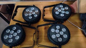 12 x showtec PowerSpot 9q5 met 2 maal 4 bar beschikbaar voor biedingen