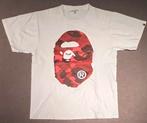 Wit Bape T-shirt rood logo, Ophalen of Verzenden, Zo goed als nieuw, Maat 52/54 (L), Wit