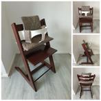 Stokke Tripp Trapp bruin+babyset,kussen evt.tray/newbornset, Ophalen of Verzenden, Zo goed als nieuw, Noorwegen, Meegroeistoel
