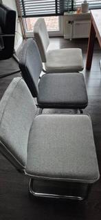 Eetkamerstoelen, Huis en Inrichting, Stoelen, Ophalen, Gebruikt, Metaal, Grijs