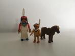 Western nr 58: Indiaan Vrouw Jongetje Indianen Dorp 3870, Gebruikt, Ophalen of Verzenden, Los playmobil