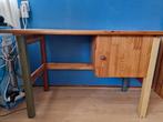 Te koop grenen bureau met boekenkast., Huis en Inrichting, Bureaus, Ophalen, Gebruikt, Bureau