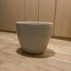 4 bloempotten creme/beige 31 cm hoog, Tuin en Terras, Binnen, Zo goed als nieuw, Minder dan 40 cm, Overige vormen