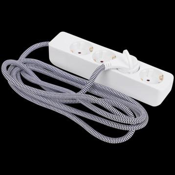 4 stekkerdoos 2.4meter 3680watt 1.5mm tüv gekeurd gevlochten beschikbaar voor biedingen