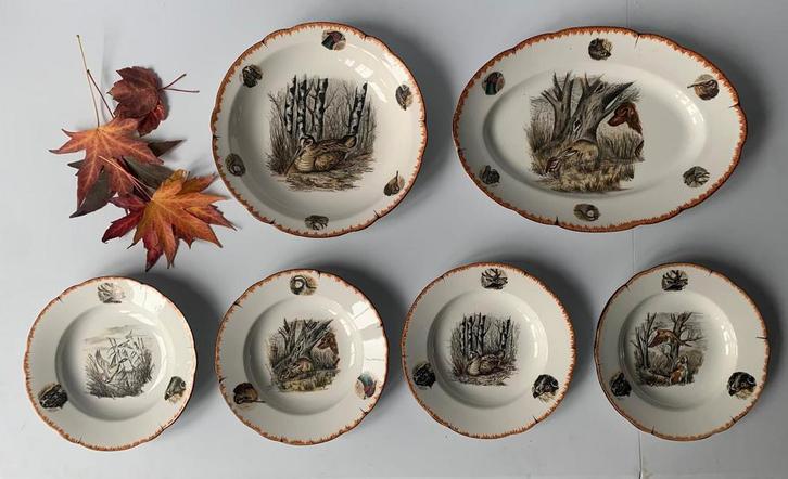 6 delig Limcolor servies, Antiek en Kunst, Antiek | Servies los, Ophalen of Verzenden