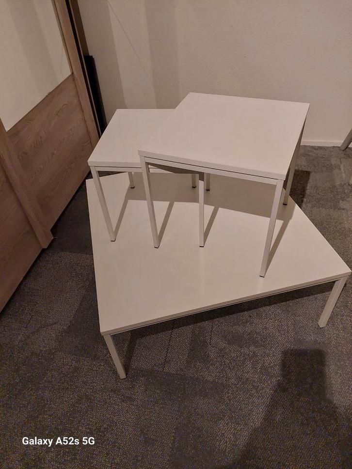 Vintage set tafels, jaren 60/70, Stiemsma ( Pastoe stijl), Huis en Inrichting, Tafels | Salontafels, Minder dan 50 cm, 50 tot 100 cm