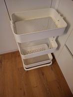 Ikea Raskog wit rolkarretje roltrolley, Ophalen, Wit, 50 tot 100 cm, Zo goed als nieuw