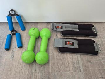 Body sculpture gewichten, dumbells, hand grippers beschikbaar voor biedingen