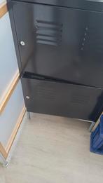 Ikea locker PS 2-deurs zwart met grijze poten, Huis en Inrichting, Kasten | Lockerkasten, Gebruikt, Ophalen of Verzenden