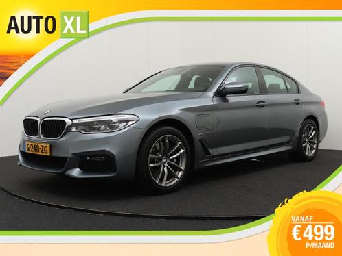BMW 5 Serie 530e PHEV M-Sport Leder-Sportstoelen Memory 18'L, Auto's, BMW, Bedrijf, Te koop, 5-Serie, ABS, Adaptieve lichten, Airbags