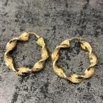 14k gouden wokkels oorbellen nieuw, Ophalen of Verzenden, Nieuw, Goud
