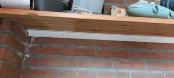 plankdragers voor aan de muur 2 stuks wit 200 cm beschikbaar voor biedingen