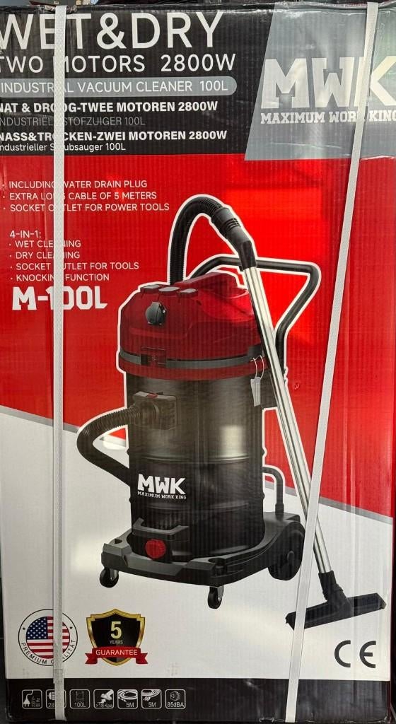 Stofzuiger MWK, Ophalen, Stofzuiger, Nieuw, 2000 watt of meer