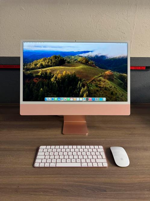 Apple iMac 24” 4,5K Retina 8Gb 256Gb Ssd model 2021, Computers en Software, Apple Desktops, Zo goed als nieuw, Mac Mini, SSD, Ophalen of Verzenden