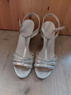 Gouden sandalen met blokhak, Overige kleuren, Zo goed als nieuw, Graceland, Sandalen of Muiltjes