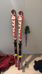 Atomic LT Piste Rocker Ski's + skistokken, Sport en Fitness, Ophalen, 160 tot 180 cm, Gebruikt, Carve