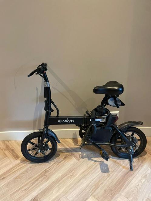 Windgoo met gashendel en oplader, Fietsen en Brommers, Elektrische fietsen, Gebruikt, Overige merken, Minder dan 30 km per accu