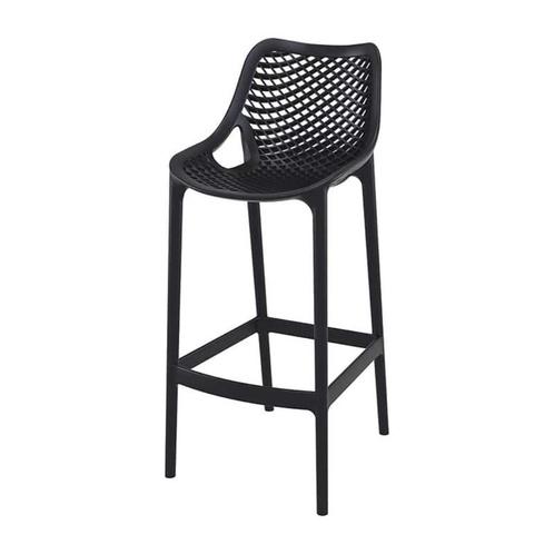 Barkruk Ariane, zwart, Huis en Inrichting, Barkrukken, Nieuw, 60 tot 90 cm, Kunststof, 4 krukken, Met voetsteun, Ophalen of Verzenden