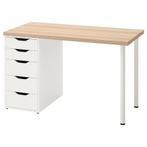 Ikea LAGKAPTEN / ALEX Bureau - Eiken/Wit, Ophalen, Gebruikt, Bureau