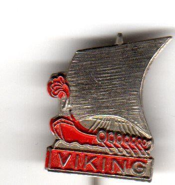 Speldje VIKING SCHIP ROOD (A2), Verzenden, Gebruikt, Overige onderwerpen