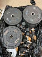 “ATX bumper plates set met olympische halterstang van 20 kg, Sport en Fitness, Fitnessmaterialen, Ophalen, Zo goed als nieuw