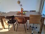 Eiken eettafel, Huis en Inrichting, Ophalen, Eikenhout, 200 cm of meer, Zo goed als nieuw