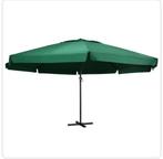 Grote horeca parasol groen zonder reclame, Ophalen, Zo goed als nieuw, Waterdicht