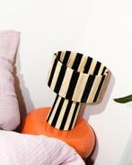 Marokkaanse raffia lamp zwart wit handgemaakt, Overige materialen, Verzenden, Marokkaans, Nieuw