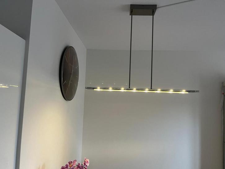 Hang lamp Steinhauer staal /glas - led - lamp, Huis en Inrichting, Lampen | Tafellampen, Zo goed als nieuw, Ophalen of Verzenden