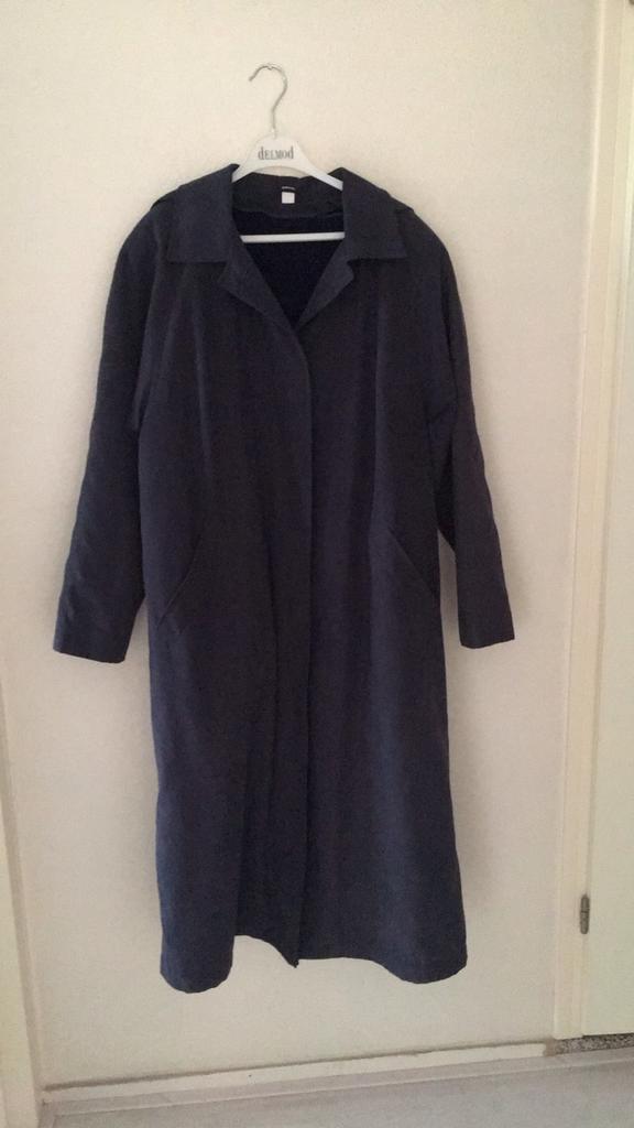 Blauwe jas - Maat M izgs met fleece voering heerlijk warm, Ophalen of Verzenden, Zo goed als nieuw, Maat 38/40 (M), Blauw